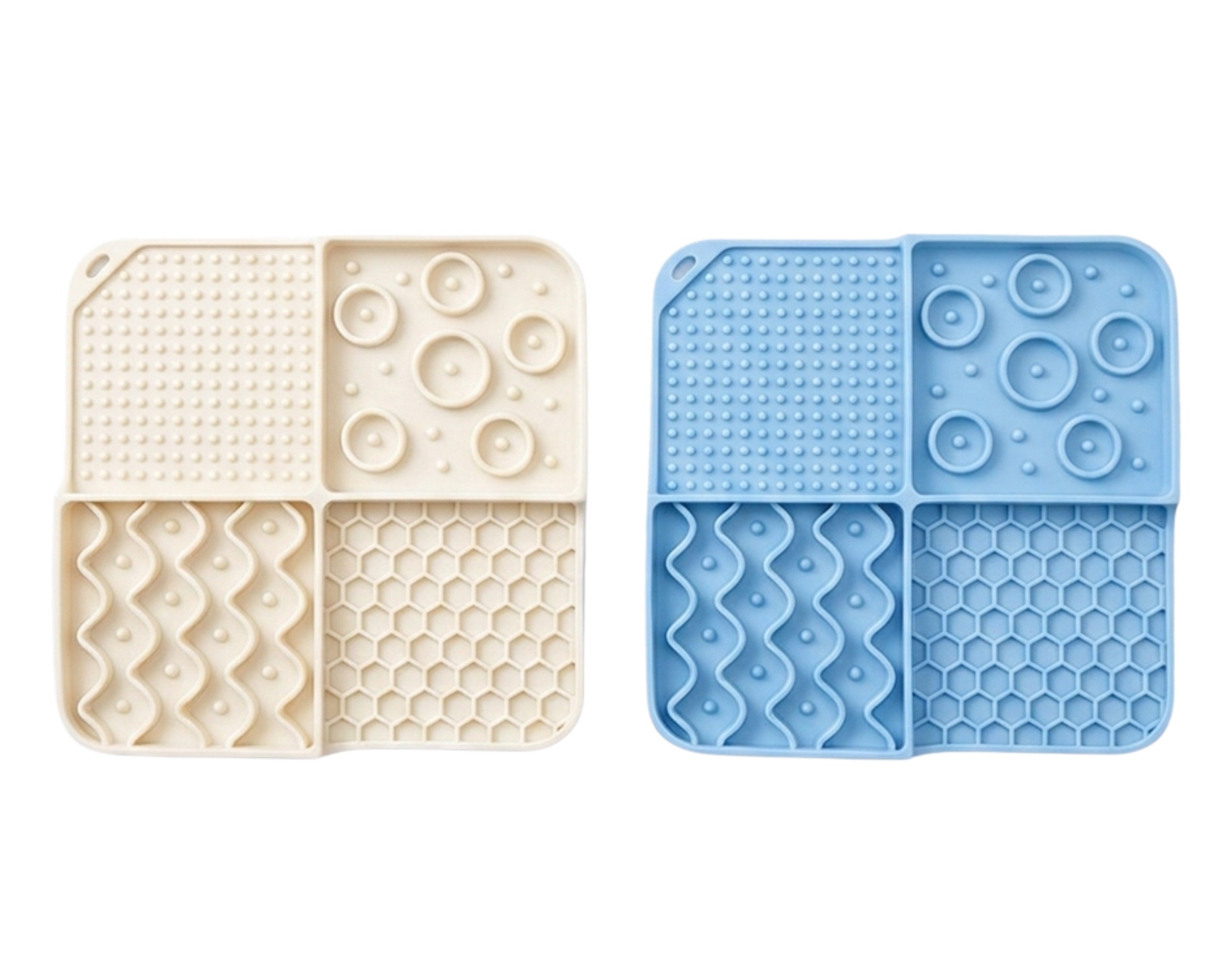 PAXA Calm Mat Bundle of 2 — The Protocol Pair, Milk White + Sky Blue